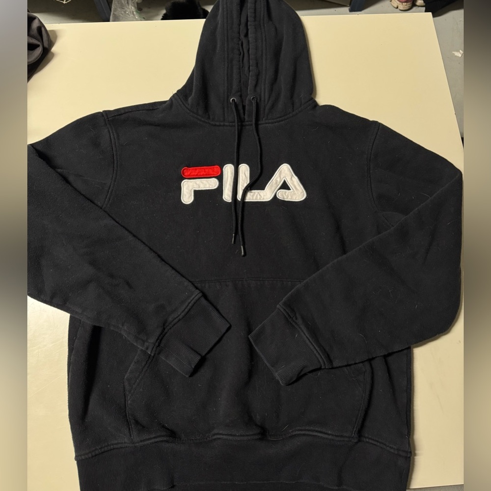 Fila Black Sweatshirt Hoodie Casual Wear